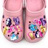 Novos Crocs My Little Pony Acessórios de Flor Acessórios para Sapatos Joias Fivela Decorativa DIY