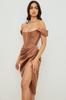 Vestido sexy con abertura y tirantes de color liso para mujer, con explosión de Amazon, en Europa y América, eBay y AliExpress.