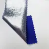 Tecido Elástico Espesso de Seda de Gelo 180g com Estampa Completa de Metal Líquido e Estampagem Dourada para Fantasias de Performance de Palco