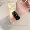 Pulseira de silicone colorida avistada adequada para Apple Watch 9 10 S11 iWatch Ultra pulseira deslumbrante