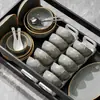 Conjunto Simples e Luxuoso de Tigelas e Pratos, Louça de Cerâmica de Alta Qualidade com Cor Sob Esmalte, Alto Valor Estético, Tigelas Domésticas, Tigelas para Sopa, Pratos de Jantar