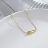 Colar com Pingente em Formato de Coração de Aço Titânio, Estilo Moda Transfronteiriça para Mulheres, Estilo Europeu e Americano de Luxo Leve, Design Único de Nicho, Joia que Não Desbota