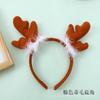 Tocado navideño accesorios de disfraz Santa muñeco de nieve alce oso blanco sombrero navideño diadema cuerno accesorios para el cabello pasador