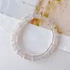 Transmissão ao Vivo Pulseira de Bambu de Bem-Estar Pulseira de Contas de Imitação de Jade Hetian Joias Simples Pequenas Frescas Joias de Mão Presente