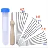 Kit de Agulhas para Feltro com Agulha DIY Lã Agulha para Feltro com Agulha Não Tecido Agulha para Feltro com Agulha Lã Conjunto de Agulhas Grossa Média Fina