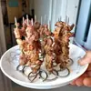Horno Grill Freidora de Aire-Específico Brochetas Verticales Acero Inoxidable Agujas para Asar Accesorios Universales Agujas para Barbacoa