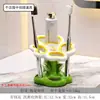 Soporte Eléctrico de Cerámica para Cepillo de Dientes al por Mayor Base de Soporte para Almacenamiento de Cepillo de Dientes y Pasta de Dientes para Parejas en el Lavabo del Baño