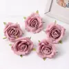 Ins Estilo Escandinavo Rosa Flor Artificial Cabeza de Flor Falsa Hecho a Mano DIY Pasador Tocado de Flor Material para Bolso Gu Mei Tong