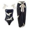Traje de baño para mujer transfronterizo europeo y americano 2025 Bikini de playa Traje de baño de tirantes para nadar Bikini vintage