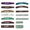Tira de lijado y pulido de esponja personalizada de fábrica Contenido del logotipo personalizable Lima de uñas Manicura Dar forma a las uñas Tira de pulido Lavado con agua Maestro
