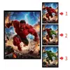 League of Legends Animación 3D Póster Estéreo Pintura con Gradiente de Rejilla Spider-man Iron Man Póster de Animación Rejilla de Ojo Desnudo