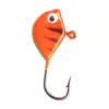 Anzuelo de Pesca con Cabeza de Plomo de 6 Colores con Forma de Pez Transfronterizo 2.1g Anzuelo de Pesca para Hielo Micro Colorido Señuelo de Pesca con Cebo Blando