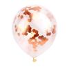 Decorações de Casamento e Festival Balões Transparentes de Folha de Alumínio com Lantejoulas Ouro Rosa Confete Papel Látex para o Festival Qixi