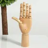 Madera Nórdica Mano Simple Madera Humana Mano Adorno Articulaciones Móviles Marioneta de Mano Madera Decoración Simple Modelo de Mano Madera Maciza