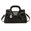 Bolsa tote de alta qualidade com padrão de diamante texturizado, alça de corrente estilo Coco Chanel, feminina, nova 2026, leve, luxo de nicho, temperamento, bolsa transversal para o dia a dia
