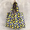 Bolsa de compras ecológica grande Nezha plegable portátil para comestibles fuerte y duradera moda de dibujos animados gran capacidad