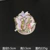 Caixa de Joias de Esmalte Sakura Borboleta Proposta Noivado Casamento Caixa para Três Anéis de Ouro Nicho Luz de Luxo Presente