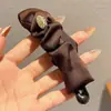 Presilha de cabelo luxuosa e requintada em formato de laço banana, novo estilo coreano 2026, versátil e elegante, adequada para rabos de cavalo altos