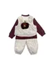 Colete de inverno moderno e estiloso para meninos, colete acolchoado quente com desenho para meninos pequenos, roupa para o primeiro aniversário de bebê menino