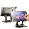 Novo Suporte para Tablet iPad, Ajustável para Mesa, Dobrável, Rotação de 360 Graus, Adequado para Assistir Séries e Jogar, Suporte de Metal para Celular