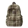 Mochila Escolar para Chicas de Secundaria, Mochila a Cuadros de Gran Capacidad, Moderna y Elegante, Mochila a Cuadros para Chicas de Preparatoria