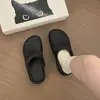 Nuevas Chanclas de Estilo Birkenstock para Mujer, Color Sólido, Suela Gruesa de Eva, Antideslizantes, Resistentes al Olor, sin Cierre, con Aumento de Altura de 7 cm, Punta Cerrada, Estilo Perezoso
