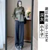 2026 Nuevos Pantalones Jogger Sueltos de Pierna Ancha Forrados de Polar para Otoño e Invierno Pantalones de Chándal Casuales Rectos Pantalones Deportivos de Pierna Ancha para Mujer