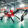 Exportado para a Austrália Escavadeira de Esteira Agrícola para Caminhar Viveiro Escavação de Valas Escavadeira Doméstica Fabricante Fornece Mini Escavadeira Aranha