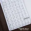 Accesorios de Arte para Uñas de Alta Calidad K9 Hielo Transparente Fondo Abierto Apilables con Pedrería Súper Brillantes Rectangulares Ovalados Acabado Perla Decoraciones de Uñas Apilables con Pedrería