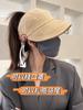 Sombrero para el sol estilo Zhao Rusi para niños de verano, fino, de copa vacía, con protección solar anti-ultravioleta, sombrero para el sol de lengua de pato, sombrero de pescador