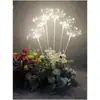Adereços de Casamento Luzes Decoração de Pátio Interno Externo Luzes de Estrela com Plugue no Chão Decoração de Salão de Casamento Marcadores de Caminho Iluminados Nenhum