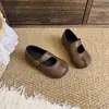 Coleção Nova Outono 2026: Sapatos Estilosos Retrô de Princesa para Meninas Pequenas, Estilo Coreano, Versáteis e Elegantes Sapatos Individuais de Couro para Meninas