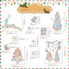 RPS841-845 Copo de Nieve Navideño Arcoíris Colorido Electroestático Adhesivo para Vidrio Atrapasol Antigolpes de Pájaros Adhesivo para Ventana