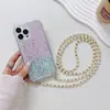 Funda de teléfono móvil degradado Traveler para Apple 15PROMAX comercio exterior 14/13 personalidad 12 cadena larga de cuentas 11