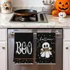 Paños de cocina de Halloween, decoraciones de cocina europeas y americanas de Halloween transfronterizas, paños de té absorbentes, paños multiusos para lavar platos y limpiar