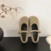 Zapatos Mary Jane de Terciopelo con Lunares 2026 Otoño/Invierno Suela Suave Antideslizantes Fondo Plano Zapatos de Vestir Hebilla Única Zapatos Cálidos