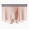 Ropa interior tipo bóxer de seda helada para hombre, novedad de 2025, sin costuras, fina, transpirable, de verano, con entrepierna antibacteriana 10A.