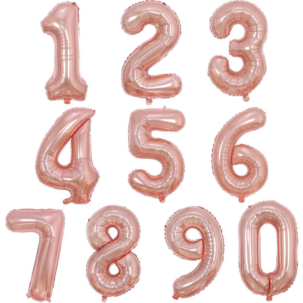 32寸数字-玫瑰金瘦版..