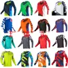 Venta Directa de Fábrica Camiseta de Manga Larga Transpirable que Absorbe el Sudor Traje de Carreras Traje de Ciclismo Traje para Motocicleta Todoterreno Traje de Descenso de Verano