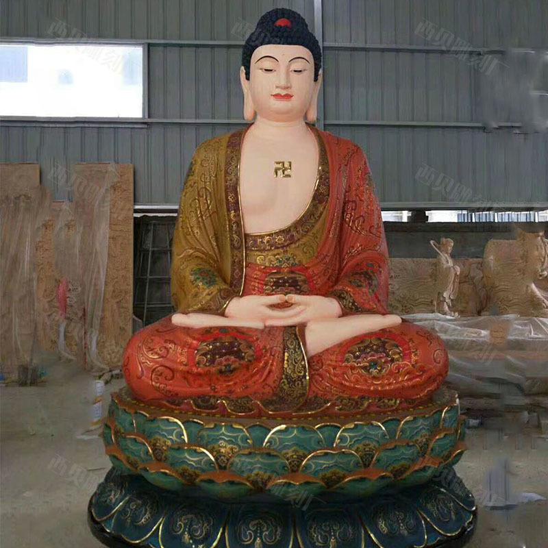 彩绘铜佛祖雕像详情图26