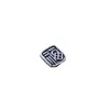 Yiluya S925 prata acessórios vintage caractere fu botão pequeno DIY pulseira de corda trançada feita à mão fecho de cauda de colar fecho de conexão