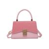 Verano Nuevo 2025 Nuevo Diseño Francés Simple Retro Color Moda Hombro Cruzado Portátil Bolso Cuadrado Pequeño para Mujer