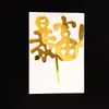 Embalaje independiente acrílico para pastel de cumpleaños, nuevo inserto decorativo de tarjeta para mesa de postres festiva de feliz cumpleaños, decoración para hornear