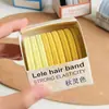 Venda Quente Transfronteiriça Elásticos de Cabelo 50 Peças Embalagem de Lata Sacos Cordas de Cabelo Gradiente Duas Cores Elásticos de Borracha de Alta Elasticidade
