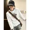 Novo design de outono, estiloso look de duas peças, camiseta de manga longa para mulheres, nicho, casual, modelador, top versátil para usar por baixo