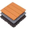Piso de PVC entrelazado de plástico autoinstalable para balcón, patio, terraza, jardín, exterior, ecológico, anticorrosión, panel único de piso de plástico