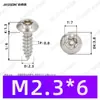 Tornillos Autoperforantes de Acero Inoxidable 304 de Cabeza Redonda Ranurada Gb7380 Antirrobo Autoperforantes Cola Puntiaguda Tornillos de Rosca Gruesa M2-M6