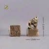 Llavero Sello Retro de Latón Estilo Chino de los Doce Animales Pequeño Adorno Colgante para Bolso Regalo Creativo para Puestos