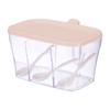 Caja de Condimentos Combinación Doméstica Celebridad de Internet Douyin Plástico Múltiples Compartimentos a Prueba de Humedad Restaurante Cocina Integrado Botella de Condimento de Polvo de Hielo Venta al por Mayor