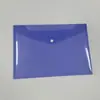 Bolsa Transparente A4 com Fecho de Pressão Transfronteiriço, Bolsa Colorida para Documentos de PP Espesso 16 Fios, Bolsa para Armazenamento de Dados de Escritório, Personalizável